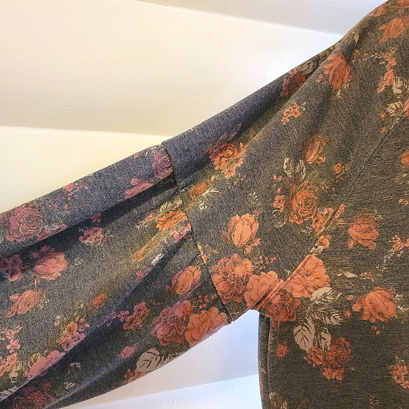 Knox Rose Puff (Balloon) Sleeve Flowered Sweatshirt - Picture 3 of 10